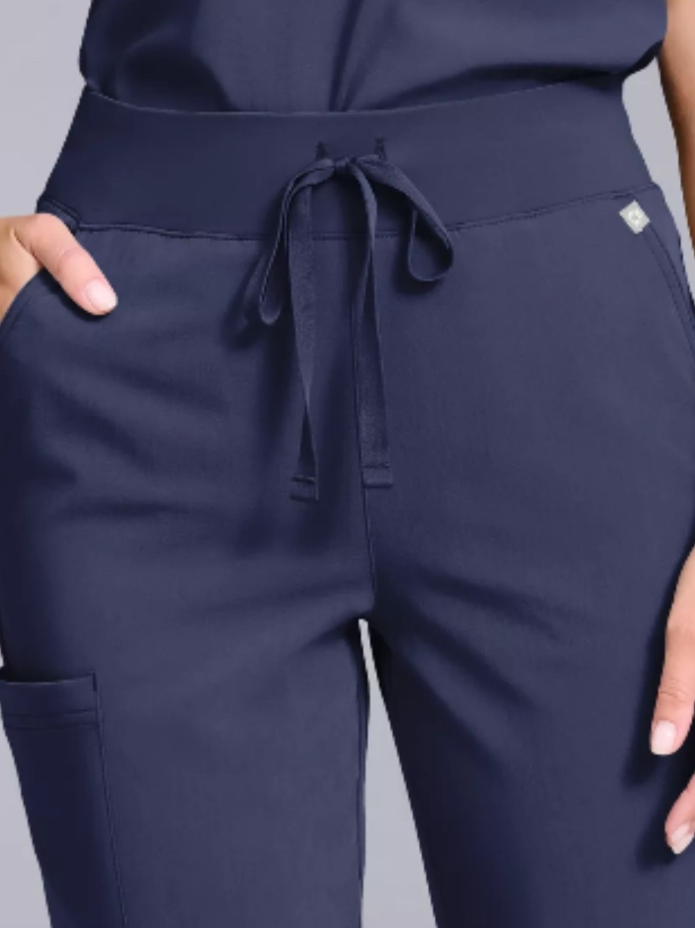 Navy Drawstring Hypothesis Scrub Pants
